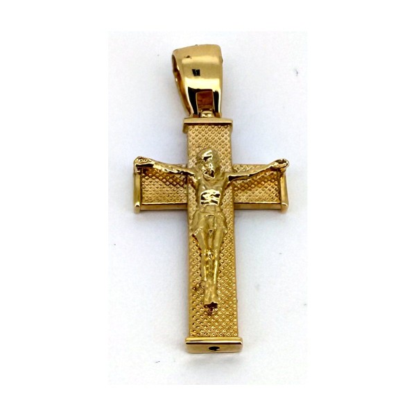 Medalla cruz de oro 18k
